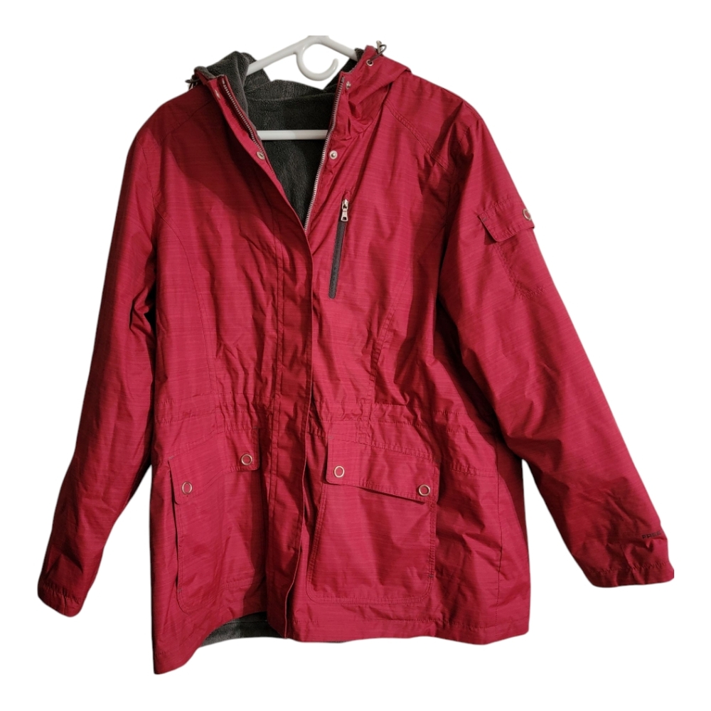 Free Country Women's XL Spring Faux Fur Lined Jacket - Picture 2 of 11